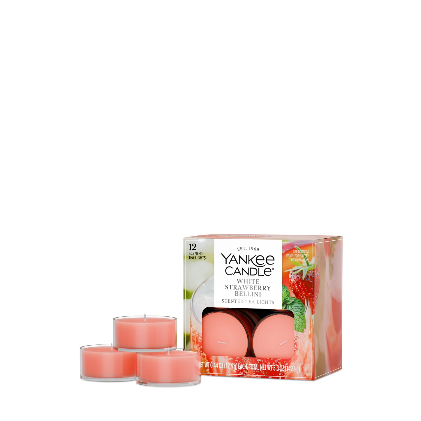 White Strawberry Bellini Drop 5-0560